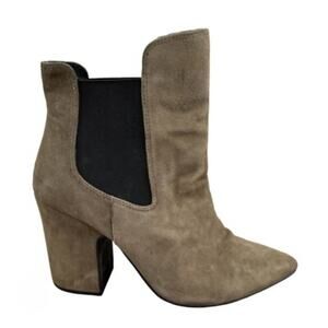 Kristin Cavallari x Chinese Laundry Suede Starlight Green Bootie Women's 8.5